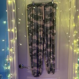 Pink Camo Pajama Pants